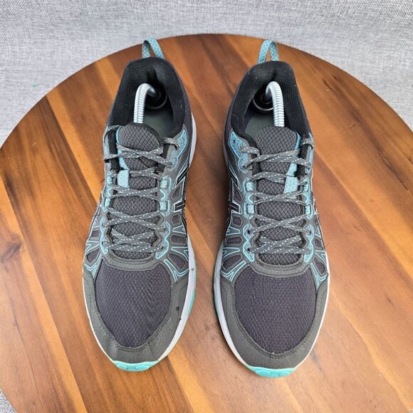 Asics Gel-Venture 7 Mens Shoes Sneaker Size 11 Black/Aqua Synthetic Mesh - Picture 11 of 14